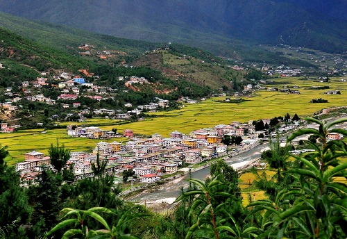 paro valley in Bhutan