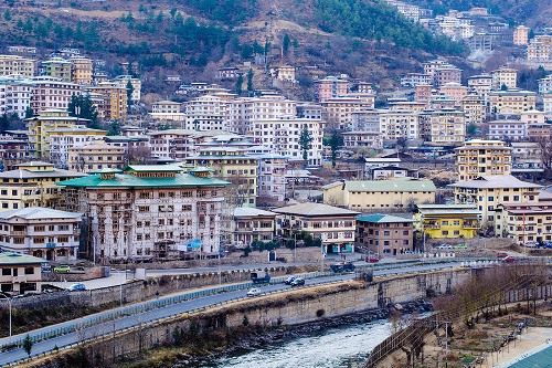 Thimphu city of Bhutan